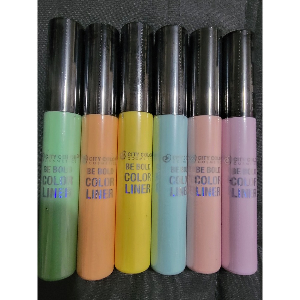 City Color Cosmetics Be Bold Color Liner Pastel Set 6 Piece New Sealed